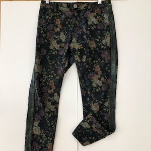 Blue Pearl Floral Pants